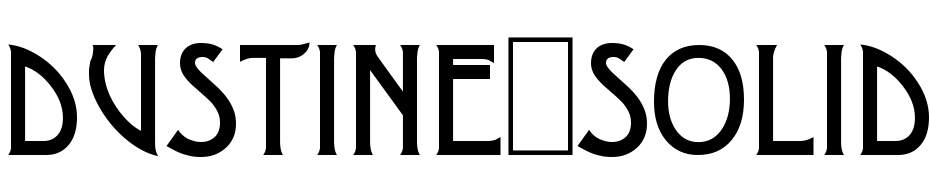 Dustine Solid Font Download Free